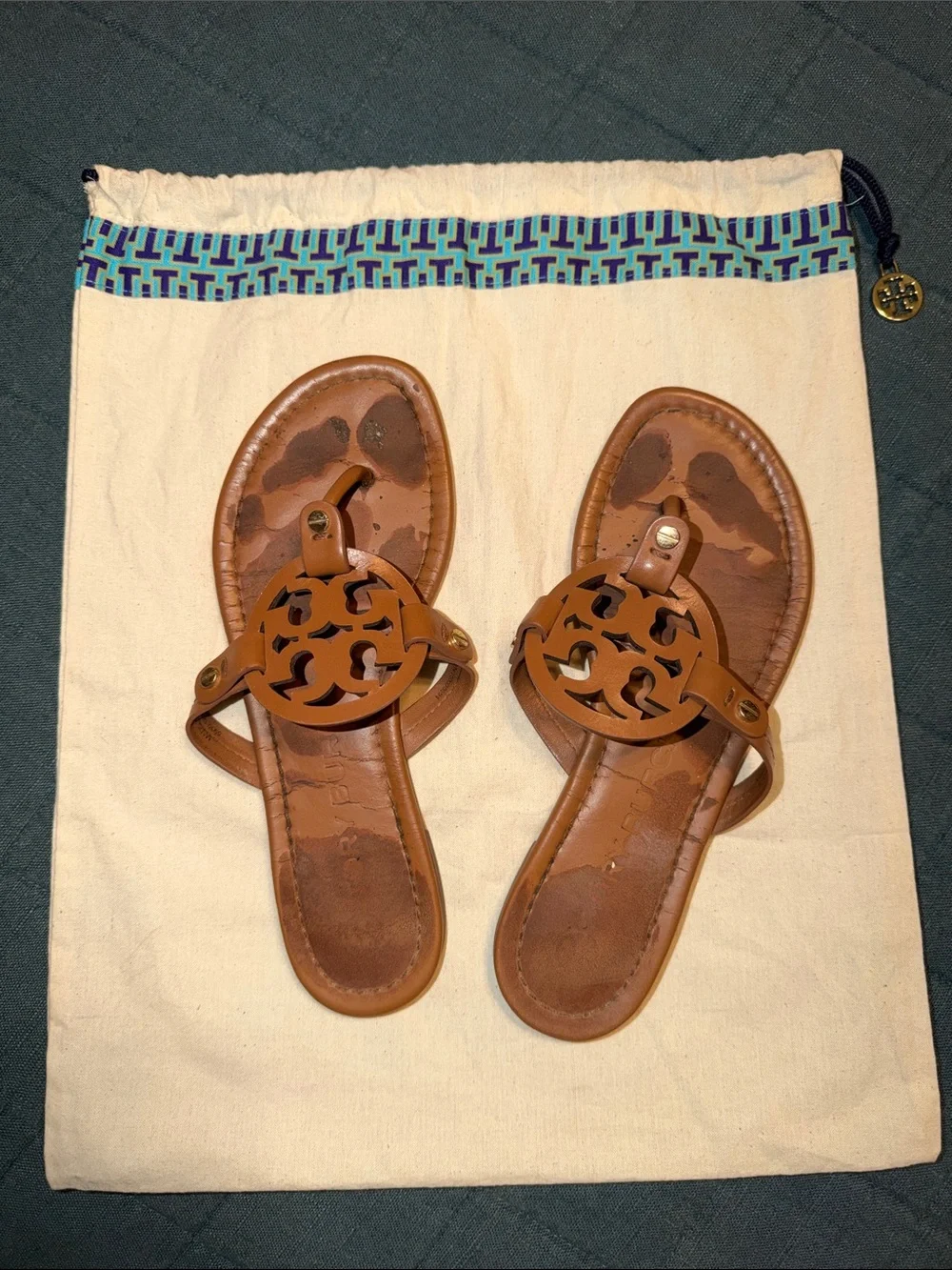Tory Burch Leather Miller Sandals